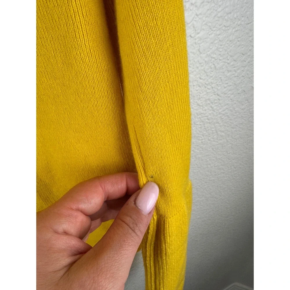 Stella McCartney Yellow Ribbed Bell Sleeve Knit‎ Sweater Size 36 S Designer
